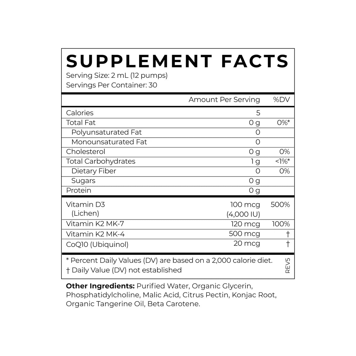 Vitamina D3 + K2 + CoQ10 Liposomal