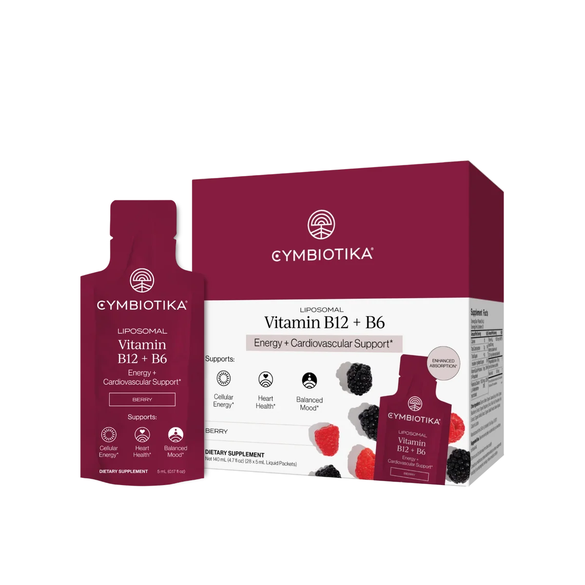 Liposomal B12 + B6 Starter Kit (12 X 5 mL Packets)