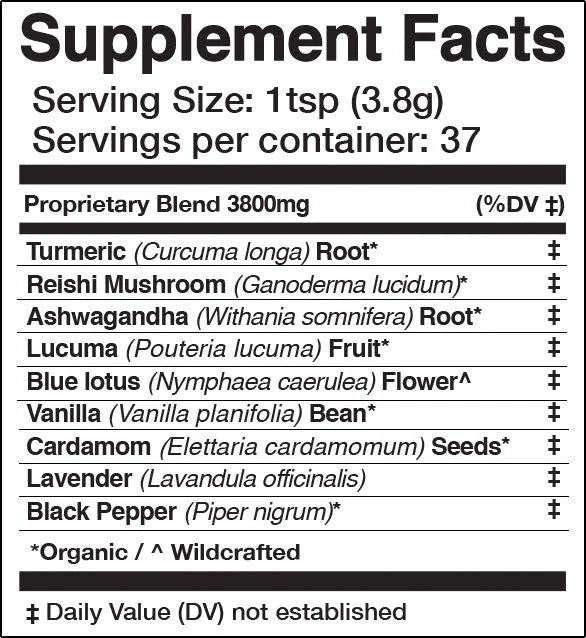 Golden Moon Milk: Blue Lotus Vanilla
