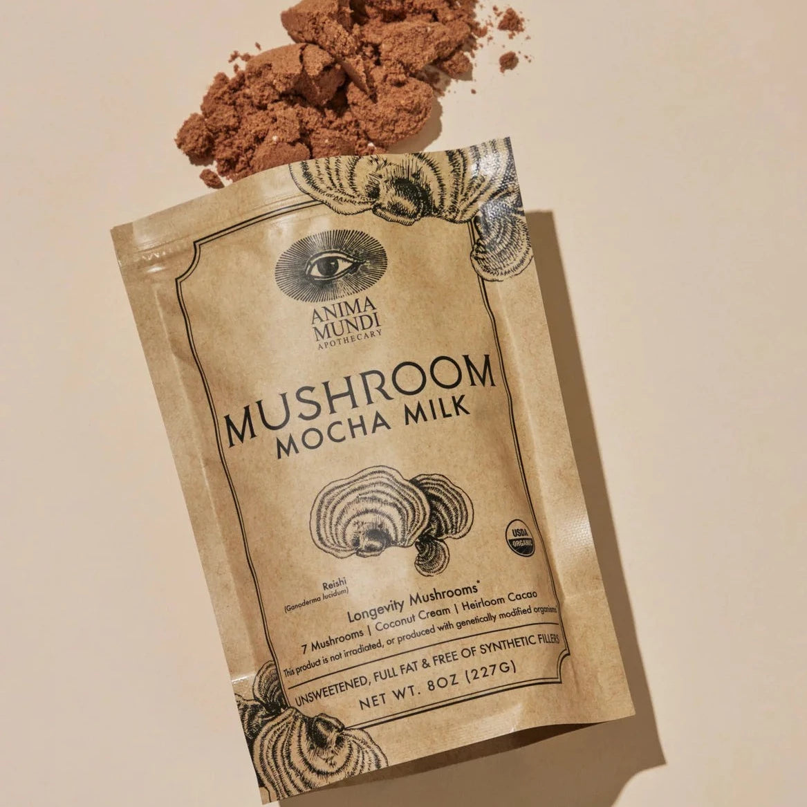 Mushroom Mocha Milk | Longevity Cacao Blend